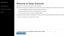 "Deep Grammar" للتحقق النحوي من النصوص الإنجليزية