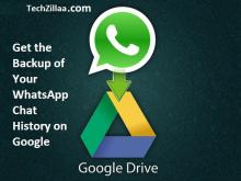 تطبيق Whatsapp يتيح أخد نسخة إحتياطة من المحادثات على  Google Drive